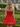 Hand Made Flowers Puffy Mini Ball Gown Prom Dress - Red