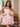 Hand Made Flowers Puffy Mini Ball Gown Prom Dress - Dusty Rose