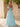 Off Shoulder 3D Flowers Ruched Bust Pleated Long Ball Gown Prom Dress in Sky Blue