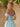 Off Shoulder 3D Flowers Ruched Bust Pleated Long Ball Gown Prom Dress in Sky Blue