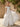 Off Shoulder 3D Flowers Ruched Bust Pleated Long Ball Gown Prom Dress in White