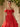 3D Flowers Ruched Bust Pleated Off Shoulder Long Ball Gown Prom Dress in Red