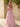 3D Flowers Ruched Bust Off Shoulder Pleated Long Ball Gown Prom Dress in Blush Pink