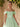 Off Shoulder 3D Flowers Ruched Bust Pleated Long Ball Gown Prom Dress in Mint Green