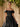 Off Shoulder 3D Flowers Ruched Bust Pleated Long Ball Gown Prom Dress in Black