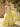 Off Shoulder 3D Flowers Ruched Bust Pleated Long Ball Gown Prom Dress in Goose Yellow