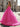 Strapless 3D Flowers Ruched Bust Pleated Long Ball Gown Prom Dress - Hot Pink