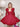Sweetheart Organza Mini Ball Gown Prom Dress With Bow - Watermelon Red