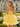 Crystal Boned Mini Ball Gown Prom Dress With Ruffle in Yellow