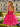 Crystal Boned Mini Ball Gown Prom Dress With Ruffle in Hot Pink
