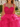 Crystal Boned Mini Ball Gown Prom Dress With Ruffle in Hot Pink