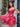 Crystal Boned Mini Ball Gown Prom Dress With Ruffle-Hot Pink