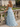 Strapless Floral Bodice Lace Up Layered Long Ball Gown Prom Dress in Blue Floral