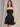 Ruched Strapless Bodice Lace Up Mini Ball Gown Hoco Dress in Black