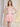 Ruched Strapless Bodice Lace Up Mini Ball Gown Hoco Dress in Pink
