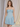Ruched Strapless Bodice Lace Up Mini Ball Gown Hoco Dress in Sky Blue