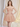 Ruched Strapless Bodice Lace Up Mini Ball Gown Hoco Dress in Blush Pink