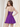 Ruched Strapless Bodice Lace Up Mini Ball Gown Hoco Dress in Purple
