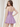 Ruched Strapless Bodice Lace Up Mini Ball Gown Hoco Dress in Lilac