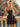 Pearl Like Strapless Tiered Ruffle Hem Ball Gown Mini Dress in Chocolate