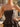 Pearl Like Strapless Tiered Ruffle Hem Ball Gown Mini Dress in Chocolate