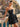 Pearl Like Strapless Tiered Ruffle Hem Ball Gown Mini Dress in Black
