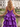 V-Neck Hot Fix Lace Up Long Ball Gown Prom Dress With Split in Purple
