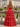 Strapless Ruched Cut Side Lace Up Long Ball Gown Prom Dress With Split in Red