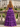 Strapless Ruched Cut Side Lace Up Long Ball Gown Prom Dress With Split in Purple