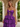 Strapless Ruched Cut Side Lace Up Long Ball Gown Prom Dress With Split in Purple