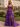 Strapless Ruched Cut Side Lace Up Long Ball Gown Prom Dress With Split in Purple