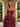 Strapless Ruched Cut Side Lace Up Long Ball Gown Prom Dress With Split in Burgundy