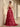 Ruched Bust Sweetheart Neck Ruffle Hem Long Ball Gown Prom Dress With Slit in Red