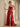 Ruched Bust Sweetheart Neck Ruffle Hem Long Ball Gown Prom Dress With Slit in Red