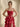 Ruched Bust Sweetheart Neck Ruffle Hem Long Ball Gown Prom Dress With Slit in Red