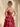 Ruched Bust Sweetheart Neck Ruffle Hem Long Ball Gown Prom Dress With Slit in Red