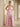 Ruched Bust Sweetheart Neck Ruffle Hem Long Ball Gown Prom Dress With Slit in Pink