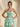 Ruched Bust Sweetheart Neck Ruffle Hem Long Ball Gown Prom Dress With Slit in Mint Green