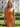 One Shoulder Lace Up Midi Sheath Prom Dress in Burnt Orange