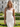 One Shoulder Lace Up Midi Sheath Prom Dress in White