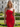 One Shoulder Lace Up Midi Sheath Prom Dress in Red