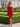 One Shoulder Lace Up Midi Sheath Prom Dress in Red