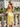 One Shoulder Lace Up Midi Sheath Prom Dress in Yellow