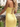 One Shoulder Lace Up Midi Sheath Prom Dress in Yellow