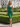 One Shoulder Lace Up Midi Sheath Prom Dress in Emerald Green
