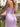 One Shoulder Lace Up Midi Sheath Prom Dress in Lilac