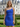 One Shoulder Backless Lace Up Mini Sheath Prom Dress in Royal Blue