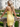 One Shoulder Backless Lace Up Mini Sheath Prom Dress in Yellow