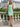 One Shoulder Backless Lace Up Mini Sheath Prom Dress in Mint Green