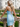 One Shoulder Backless Lace Up Mini Sheath Prom Dress in Sky Blue